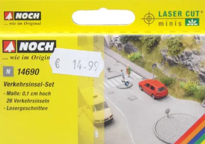 Zdjęcie produktu dla NOCH Traffic Island Set, Tor dla pojazdów do zabawy, 15 lat(a), Wielobarwny