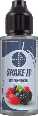 Produktbild von SHAKE IT Waldfrucht-Aroma, hochdosiertes Lebensmittelaroma in der praktischen Schüttelflasche I HERRLAN - Qualität