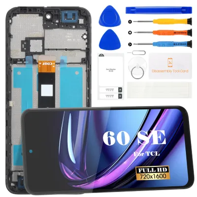 LCD-Bildschirm für TCL 60 SE T517H, 6,7 Zoll, schwarz