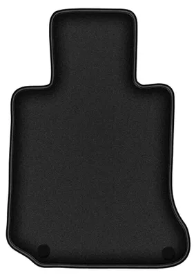 Image de Tapis conducteur en moquette pour Mercedes W207 Coupe 2009- (E-klasa) – 1 pièce, noir, sur mesure – Wielganizator DURBAN