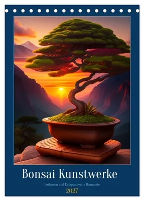 Produktbild von Bonsai Kunstwerke (Tischkalender 2027 DIN A5 hoch), CALVENDO Monatskalender