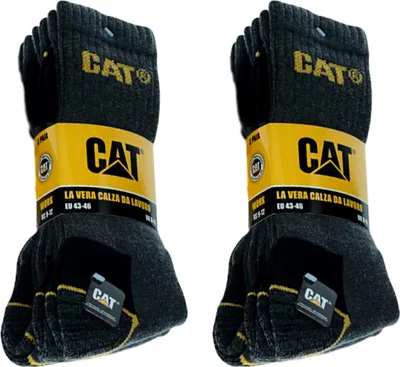 Produktbild von 6 Paar CAT Caterpillar Original Work Arbeitssocken - Farbe: grau/weiß/schwarz - Größe: 41-45