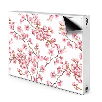 Produktbild von Magnet Heizkörperverkleidung Heizkörper-Abdeckung Heizung Heizkörper 110x60 cm  - Kirschblüte