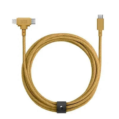 Obrázek produktu pro Native Union Belt Universal Cable (USB-C – Lighting/USB-C) 1.5m, kraft