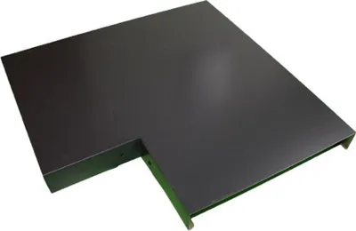 Produktbild von 90° Ecke für Mauerabdeckung Alu Anthrazit 1,5 mm Zuschnitt 50 cm - Siehe Skizze