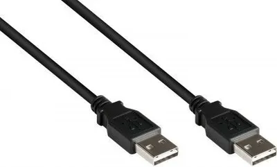 Zdjęcie produktu dla Alcasa 2212-EU020, 2 m, USB A, USB A, USB 2.0, Męska/Męska, Czarny