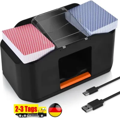Produktbild von Kartenmischmaschine elektrisch Elektrischer Kartenmischer Kartenmischgerät 2Deck
