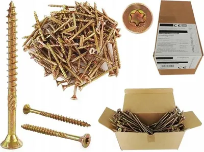 Produktbild von KONISCHE ZIMMERSCHRAUBEN FÜR HOLZ ZIMMERSCHRAUBEN 6x70 TORX 100 Stk