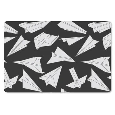 Produktbild von MuchoWow® Schreibtischunterlage Design - Papier - Flugzeuge 60x40 cm - XXL Mauspad - Großes Mauspad