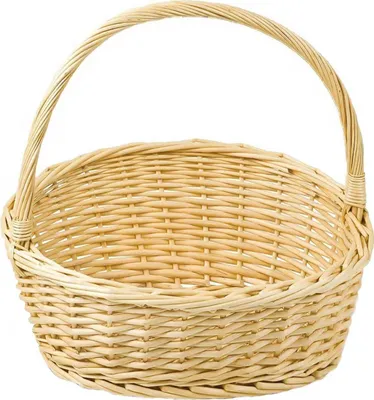 Produktbild von 1 Geschenkkorb Präsentkorb Handkorb Weidenkorb mit/ ohne Holzwolle/Folie Größenwahl , Größe:32 x 26 x 9 / 30 cm
