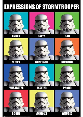 Image de Star Wars - Illustration d'un Stormtrooper - Affiche, 61x91,5 cm