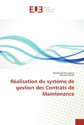 Produktbild von Réalisation du système de gestion des Contrats de Maintenance