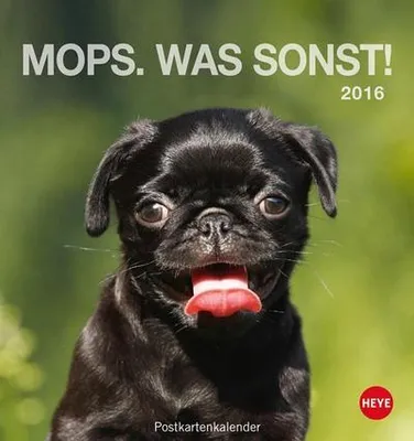 Immagine prodotto di Calendario da parete con cartoline Mops, 2016