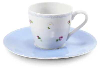 Produktbild von Leander Espressotasse mit Untertasse, 0,07 l, RoseLine, Blumen, Leander, Tschechisches Porzellan