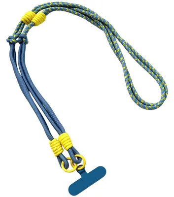 Image de Cordon Universel pour Smartphone, avec Patch Anti-Chute Installation Facile - Bleu
