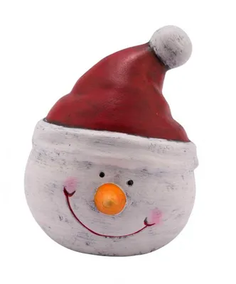 Produktbild von Keramikschneemannkopf, weiß, handgefertigt, *Germany*