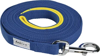Image de AniOne, laisse de traction plate, boucle bleue, 15 mètres
