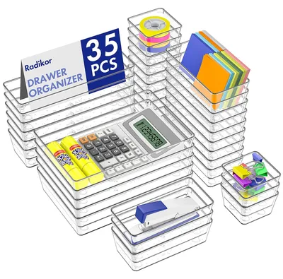 Productafbeelding van Ladeorganizer, 35 stuks, transparante kunststof