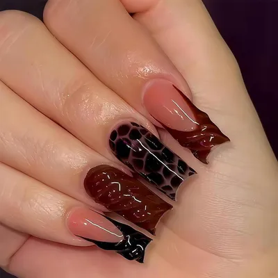 Imagen del producto de Uñas postizas autoadhesivas, 24 unidades, diseño francés, para uñas