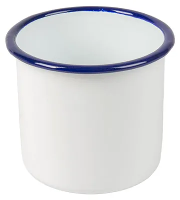 6 Emailleschalen, 700 ml, Ø 10 x 10 cm, weiß