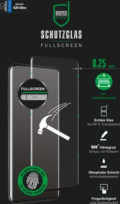 Immagine prodotto di SCUTES DELUXE 3D Schutzglas Display-Schutzglas für SAMSUNG Galaxy S20 Ultra