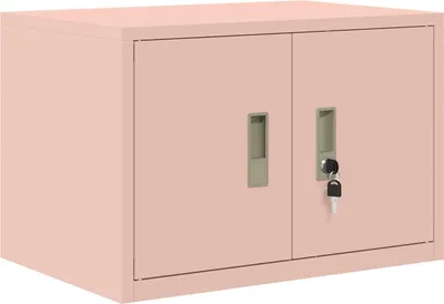 Produktbild von vidaXL Aufbewahrungsschrank Rosa 60 x 40 x 40 cm Stahl