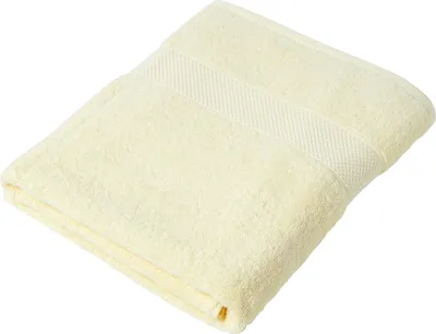 Image de HOMESCAPES Drap de bain 100% coton turc 500g/m² drap de bain 100x150cm - jaune