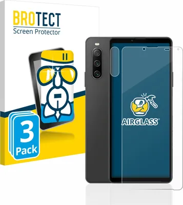 Produktbild von 3x BROTECT Schutzglas für Sony Xperia 10 IV (Display+Kamera) Schutzfolie Panzer Folie Glas Display Schutz klar