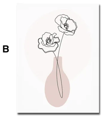 Produktbild von Poster Matisse Blätter Blumen Abstrakt | Bilder Wohnzimmer | Wandbilder Schlafzimmer | Deko Print ohne Rahmen | Bilder Matisse Grün · Motiv B · 13 × 18 cm