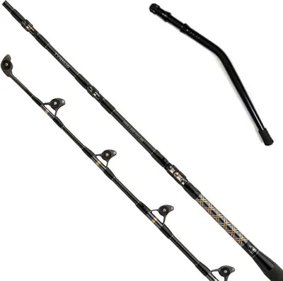 Immagine prodotto di SHIMANO Tyrnos Trolling 80 B, 2,13 m, 6,99 piedi, 80 libbre, 2 pezzi, canna da pesca trolling, TYRTRL80B