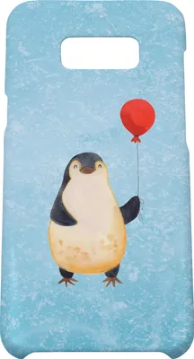 Produktbild von Mr. & Mrs. Panda Samsung Galaxy S8 plus Handyhülle  Pinguin Luftballon - Eisblau - Geschenk, Handy, Kirmes, Hülle, Cover, Jahrmarkt, Case, Glück, Geschenkidee