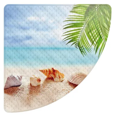 Immagine prodotto di Tappetino antiscivolo per doccia ECK, 55x55 cm, con ventose, privo di BPA, resistente alla muffa, lavabile in lavatrice