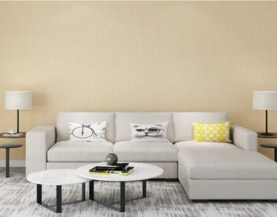 Productafbeelding van Modern Non-woven Behang met Katoenlook voor Slaapkamer en Woonkamer