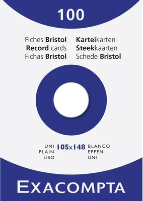 Produktbild von Brause Exacom Cards A6 Blank White