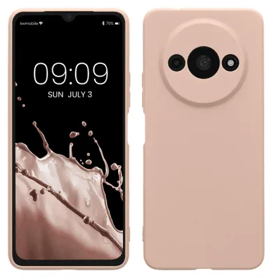 Produktbild von kwmobile Handyhülle für Xiaomi Redmi A3 Hülle - weiches Handy Silikon Case - Schutzhülle Cover - Coconut Swirl