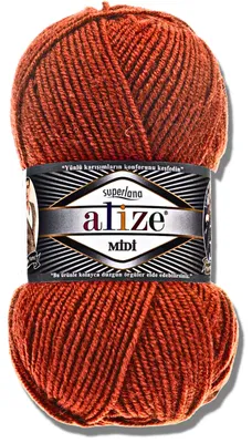 Obrázok produktu pre Alize 1x 100 g Superlana Midi vlna, jednofarebná, háčkovanie, pletenie (36)