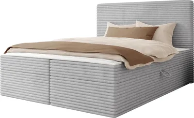 Produktbild von MIRJAN24 Boxspringbett mit zwei Bettkästen Wokio, Schlafzimmer, Dopellbett mit Topper (Farbe: Ambience 18, Größe: 180x200 cm)