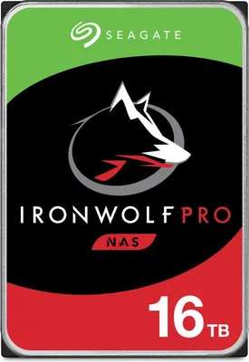 Immagine prodotto di Seagate IronWolf Pro ST16000NT001 - Disco rigido - 16TB - interno - 3,5" (8,9 cm) - SATA 6Gb/s - 7200 giri/min - buffer: 256M