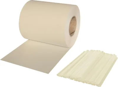 Produktbild von Jarolift PVC Sichtschutzstreifen Soft, 19 cm x 40 m, inkl. 25 Befestigungsclips, creme langlebig & UV-beständig, wasser- & winddicht | geruchsarm