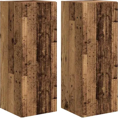 Produktbild von TV-Wandschrank 2 stk. Altholz Holzwerkstoff