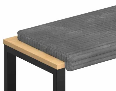 Obrázok produktu pre vidaXL Opieradlo do banky, plyšová tkanina, svetlosivá, hĺbka 35 cm