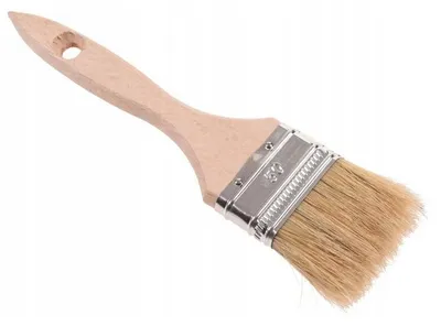 Produktbild von Englischer Flachpinsel 50 mm, Holzgriff, für Acryl-, Latex- und Lackfarben
