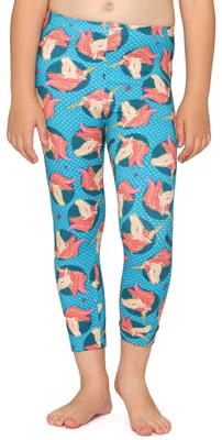 Produktbild von Merry Style Mädchen 3/4 Leggings MS10-405(Blau/Einhorn,128)