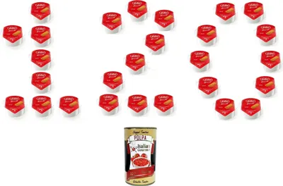 Produktbild von Lotus Biscoff Crema Spalmabile Monodose Einzeldosis streichfähige Creme 120 x 20g+ Italian Gourmet polpa 400g