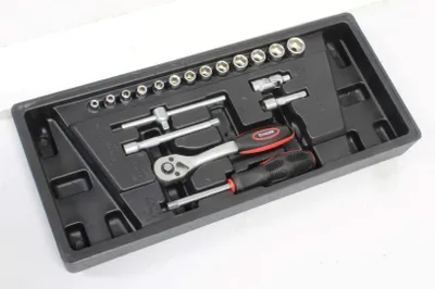 Imagen del producto de Caja de herramientas con 19 piezas, número 10, juego de herramientas para bricolaje