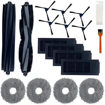 Produktbild von Zubehörset für Ecovacs Deebot X2/X2 OMNI/X2 PRO/DEX86 – Filter/Wischtuch/Seitenbürste/Abstreifwalze Phonillico®