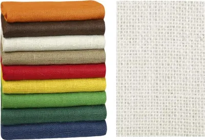 Obrázek produktu pro Dekorační jutová plachetka - 1,3 m x 3 m - Bílá