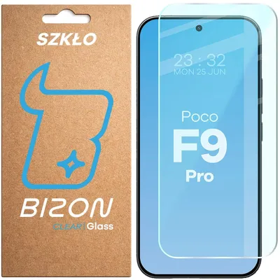 Produktbild von Gehärtetes Glas für Xiaomi POCO F9 Pro, Bizon Glass Clear