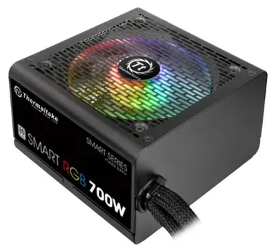 Obrázok produktu pre Thermaltake Smart RGB, 700 W, 230 V, 50 - 60 Hz, 9 A, Aktívny, 120 W
