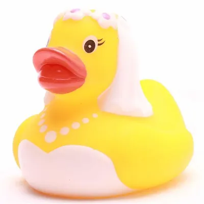 Produktbild von Badeente Braut Vinyl 5,5 cm